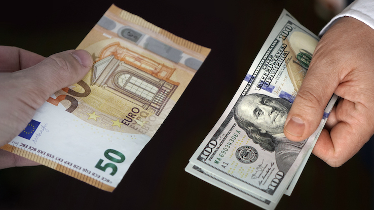 Convert 50 Euro in USD dollar today - EUR to USD